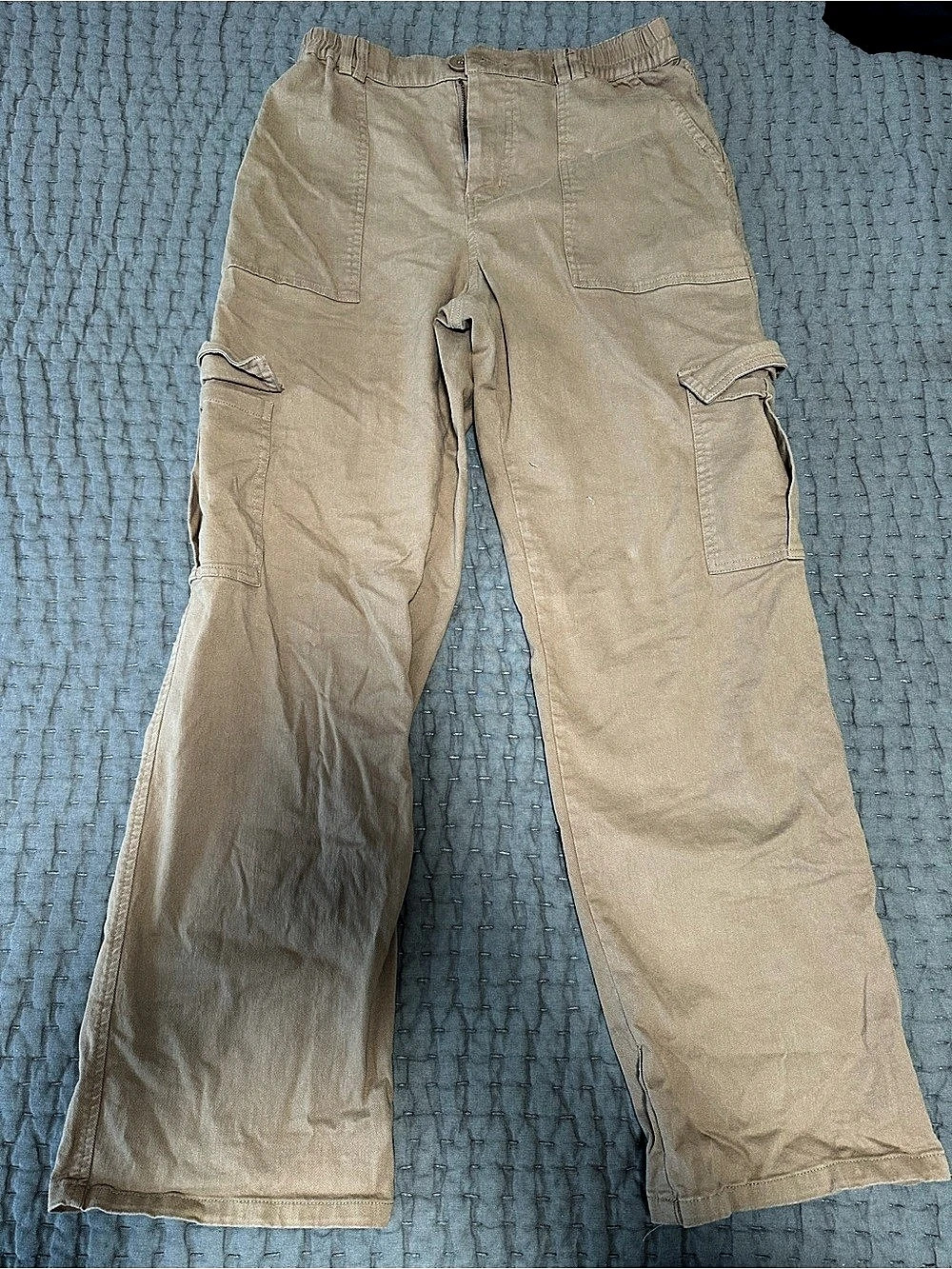 Fashion Nova Mission Accomplished Cargo Pant Beige Pants